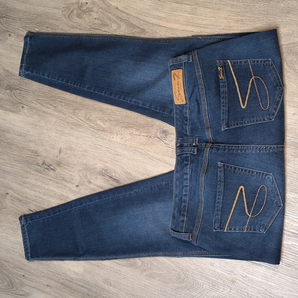 sac719🧵Low Rise Legging Seven7 w/ 28.5" Inseam Denim Jeans - Picture 2 of 7